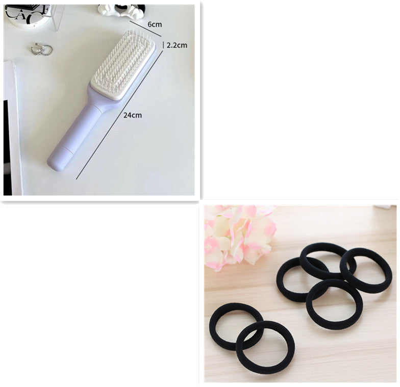 4-in-1 Self-Cleaning Hair Brush – One-Click Easy Hair Removal