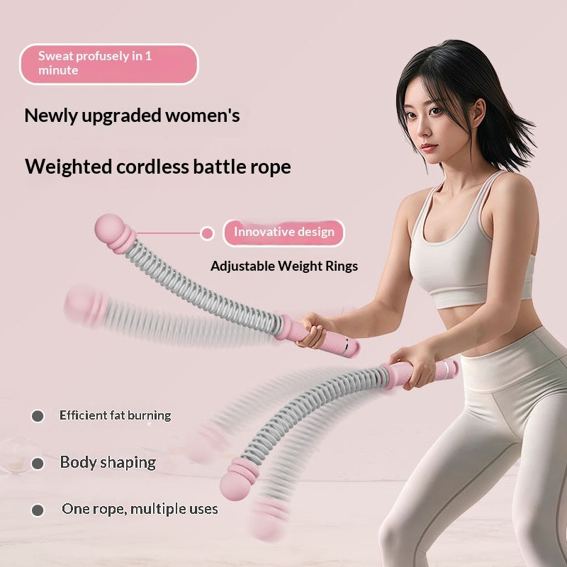 Cordless Spring Battle Rope Swing Rope Fitness Training