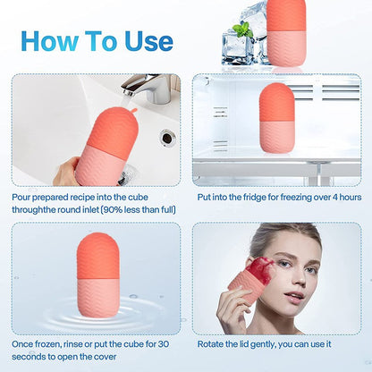 Instant Glow Facial Ice Roller – Depuff & Refresh in Seconds