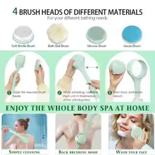 Electric Bath Scrubber, Shower Brush, Bathing Back-scrubbing  Magic Tool,Long-handled Automatic Bath Brush, Powerful Ash And Mud Scrubber, Massager