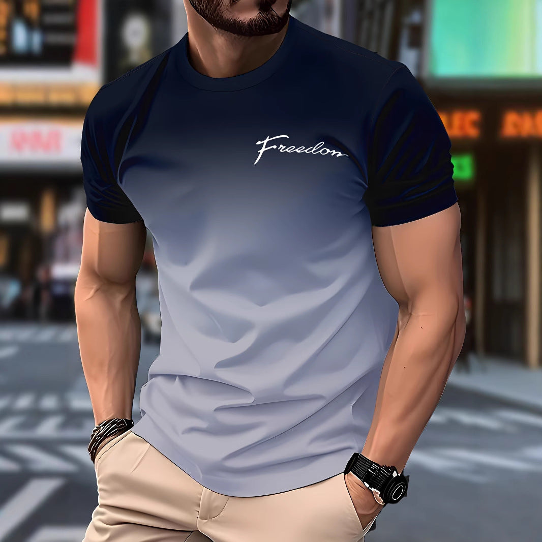 Mens Casual Stylish And Minimalist Summer Short-sleeve Shirt
