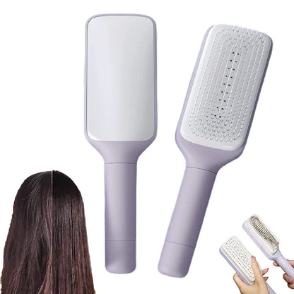 4-in-1 Self-Cleaning Hair Brush – One-Click Easy Hair Removal