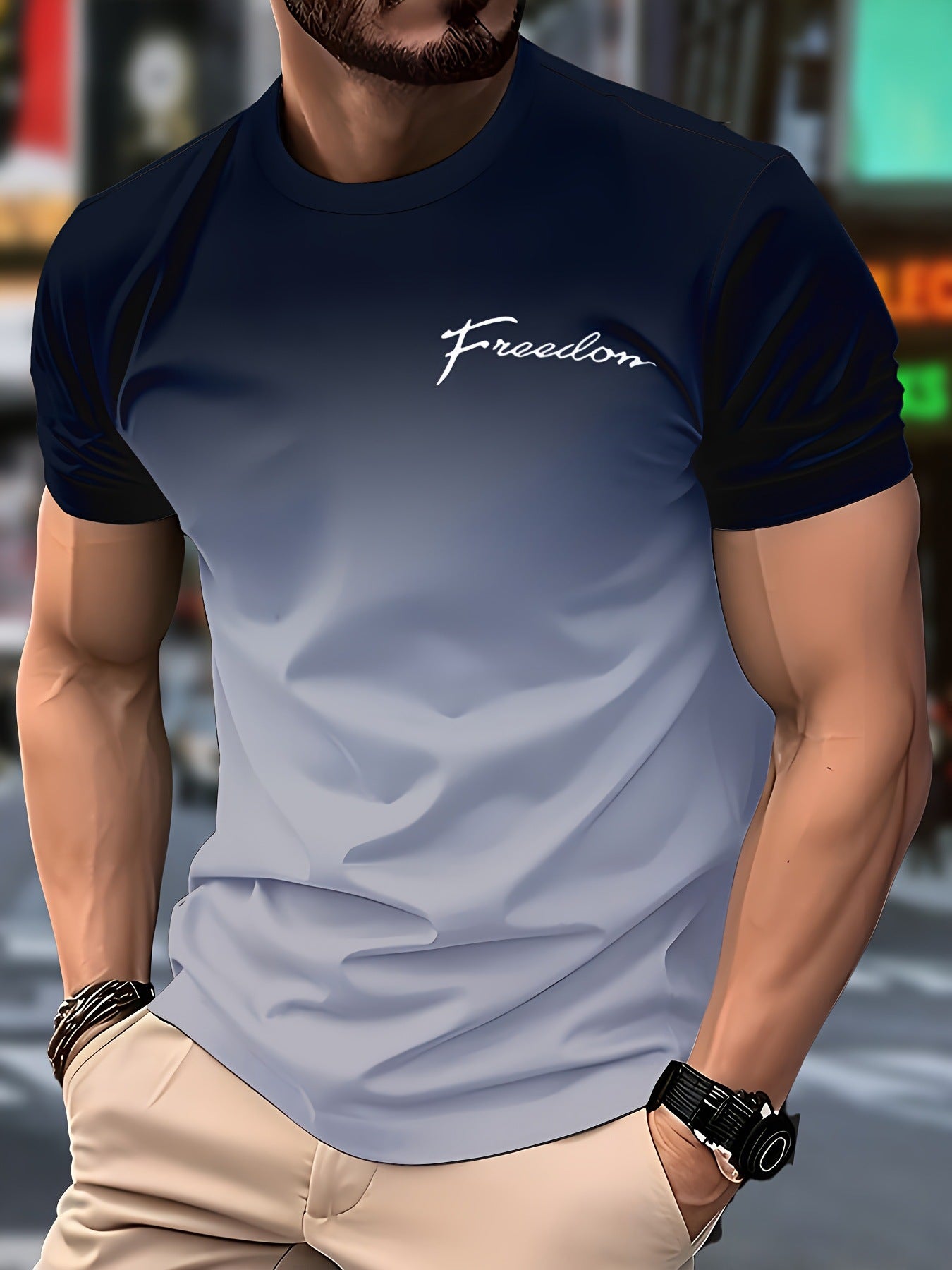 Mens Casual Stylish And Minimalist Summer Short-sleeve Shirt