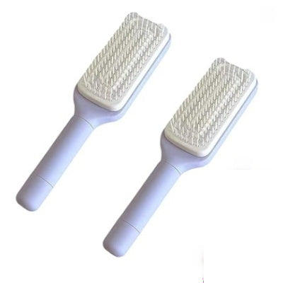 4-in-1 Self-Cleaning Hair Brush – One-Click Easy Hair Removal