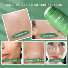 Cleansing Green Tea Mask Clay Stick Oil Control Anti-Acne Whitening Seaweed Mask Skin Care